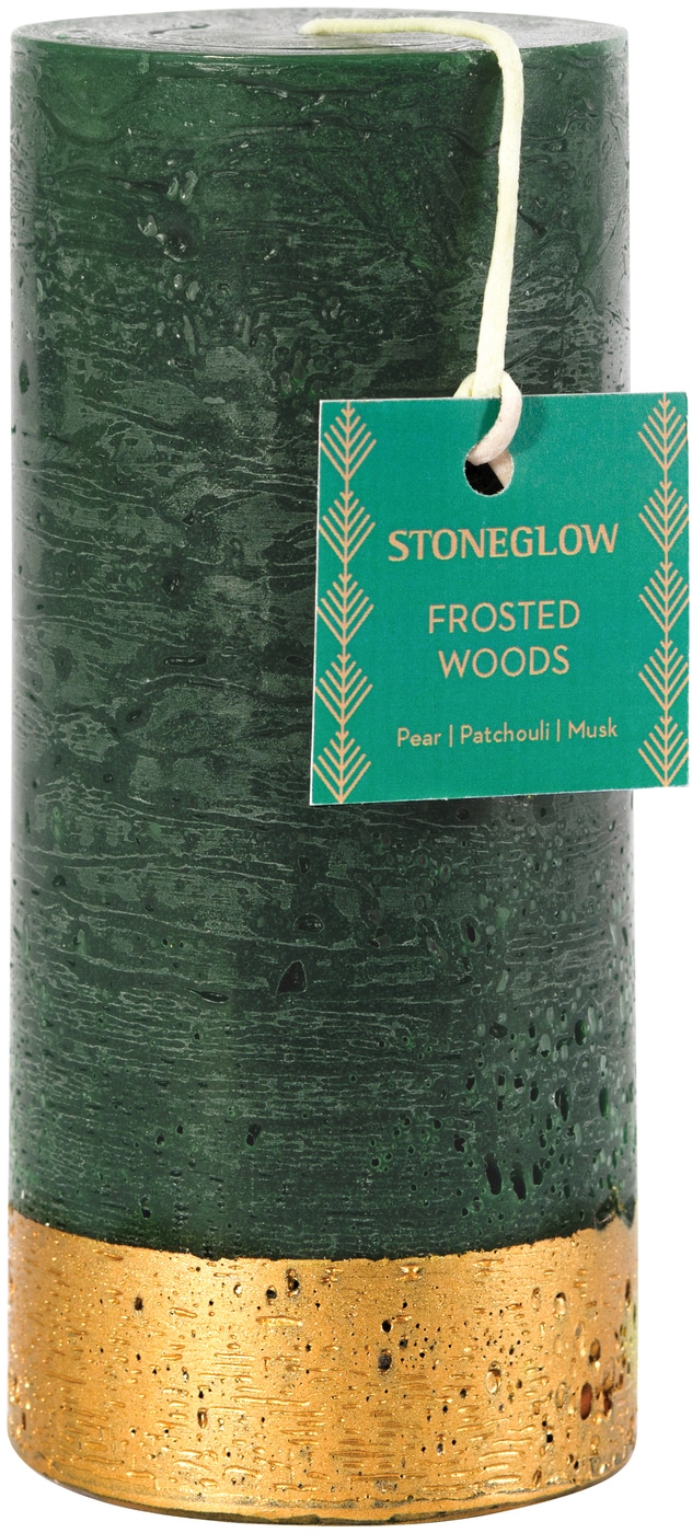 Stoneglow Seasonal Collection - Frosted Woods - Tall Pillar