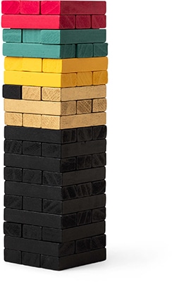 Gentlemen’s Hardware Wooden Tumbling Blocks Gentlemen's Hardware Wooden Tumbling Blocks