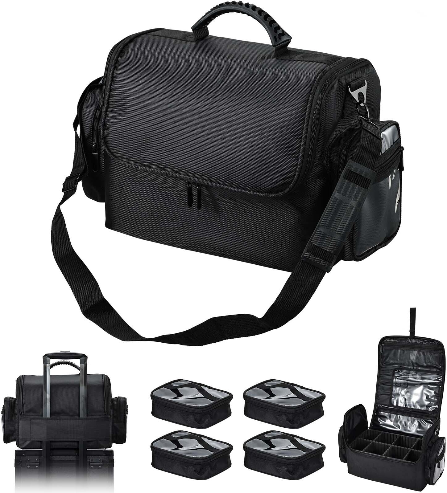 Big Rock Trading – Big Make Up Bag Black Nylon (M) Big Rock Trading - Big Make Up Bag Black Nylon (M)