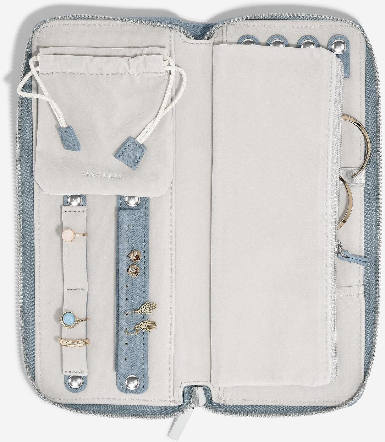 Lcd Stackers Dusky Blue Jewellery Roll Lcd Stackers Dusky Blue Jewellery Roll