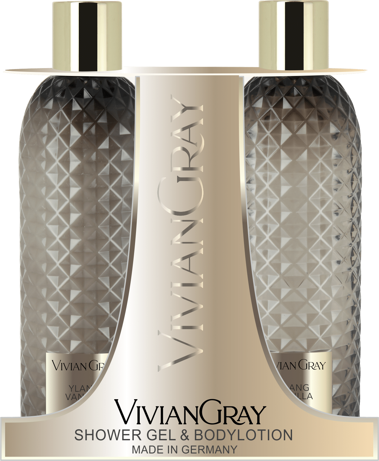 Viviane Gray Gemstone - Ylang & Vanilla Set Shower Gel & Body Lotion