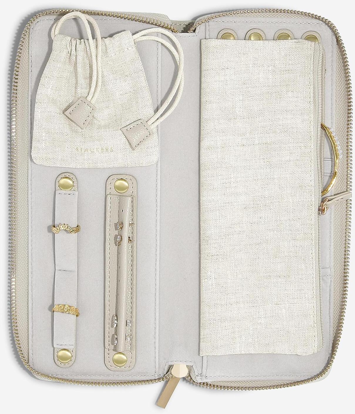 Lcd Stackers Linen/Oatmeal Jewellery Roll Lcd Stackers Linen/Oatmeal Jewellery Roll