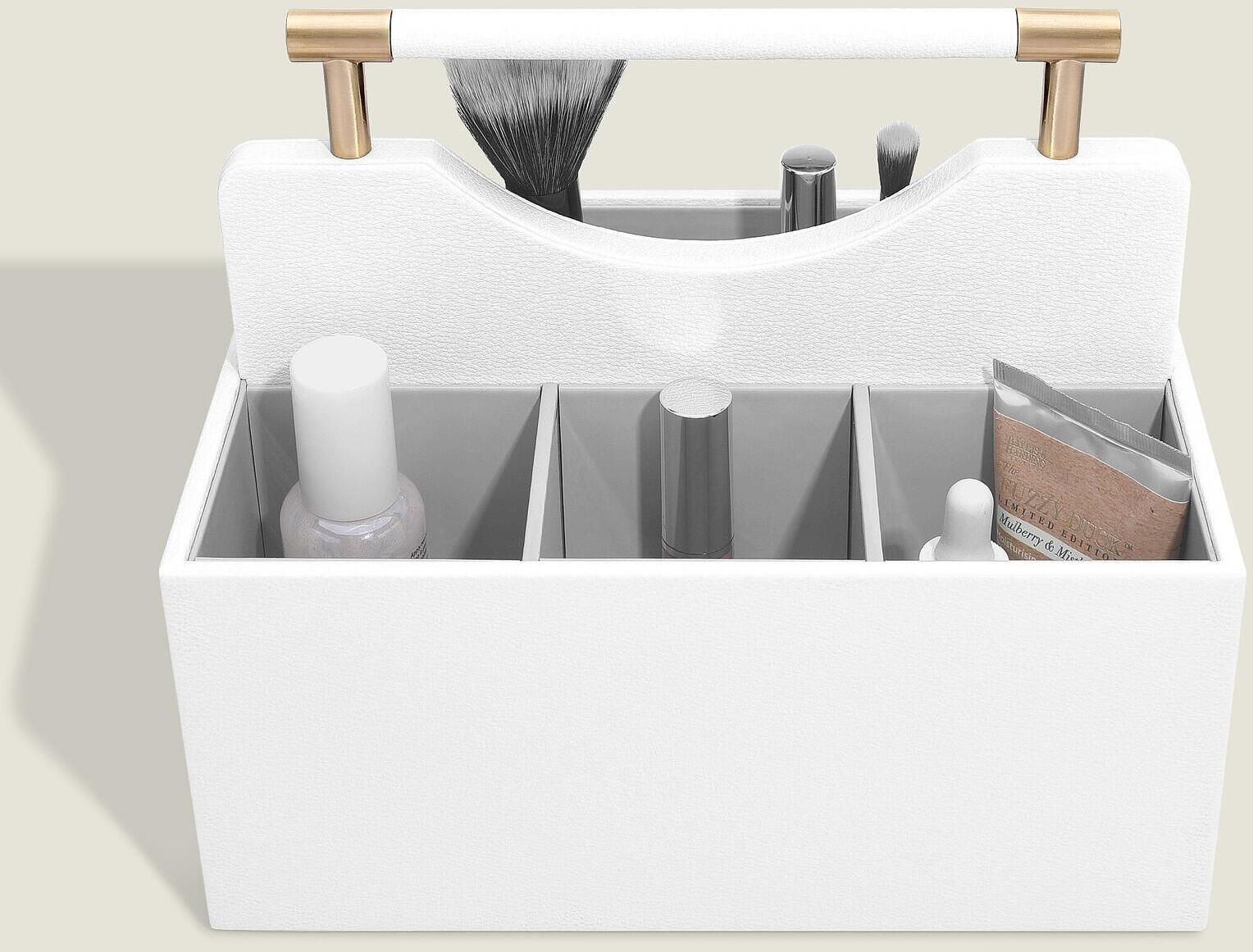 Lcd Stackers White Classic Cosmetic Toolbox Lcd Stackers White Classic Cosmetic Toolbox