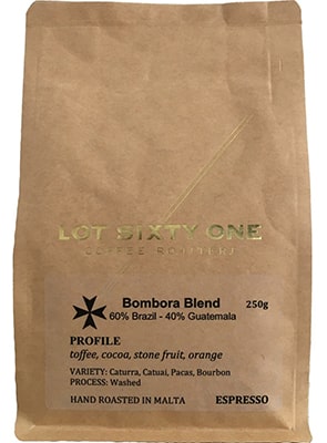Lot 61 Bombonora Blend Coffee Bra/Gua 250grms