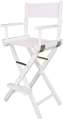 Premium Tall Makeup Chair White Premium Tall Makeup Chair White