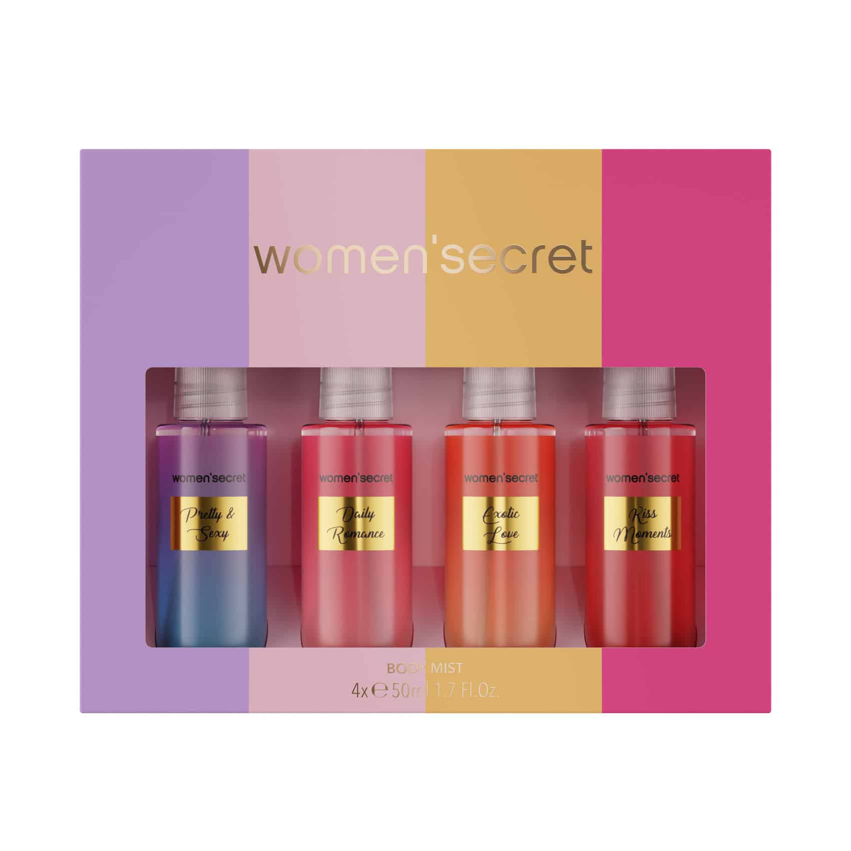 Women'Secret Body Mist Coffret Colour 4x50ml