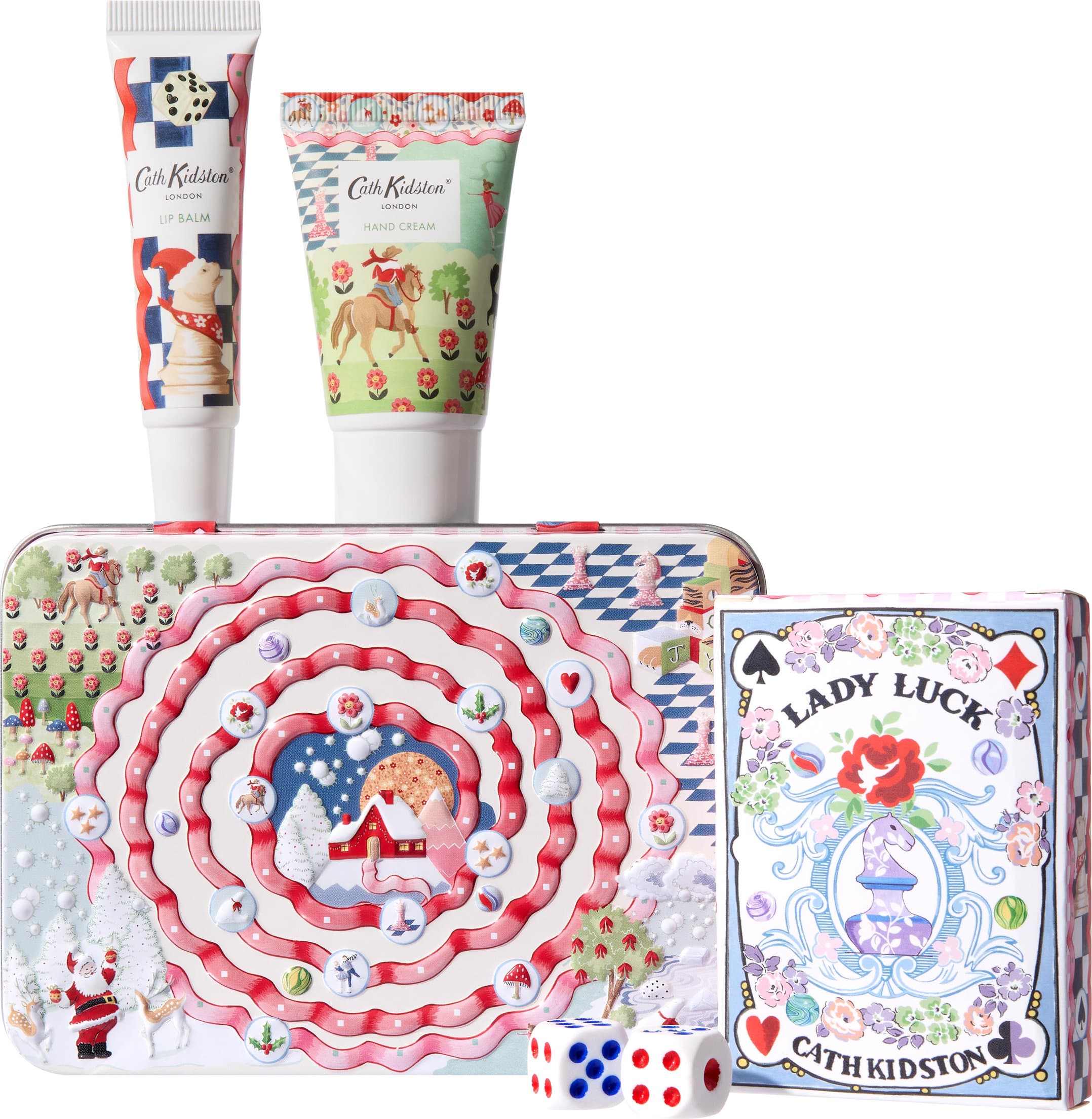 Heathcote & Ivory - Cath Kidston - The Christmas Journey - Hand & Lip Games in Tin