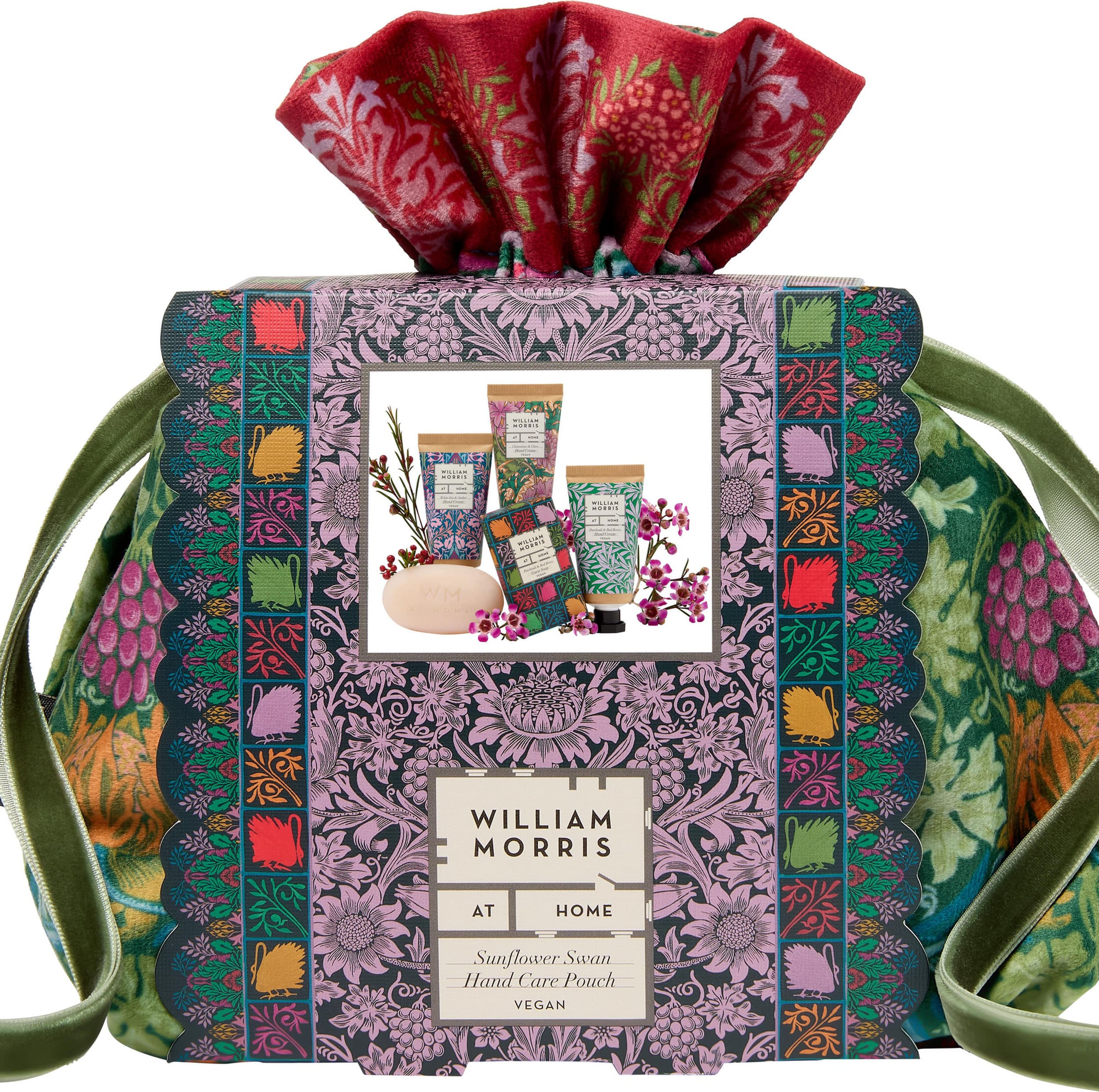 Heathcote & Ivory – William Morris Home – Sunflower Swan – Velvet Pouch Heathcote & Ivory - William Morris Home - Sunflower Swan - Velvet Pouch