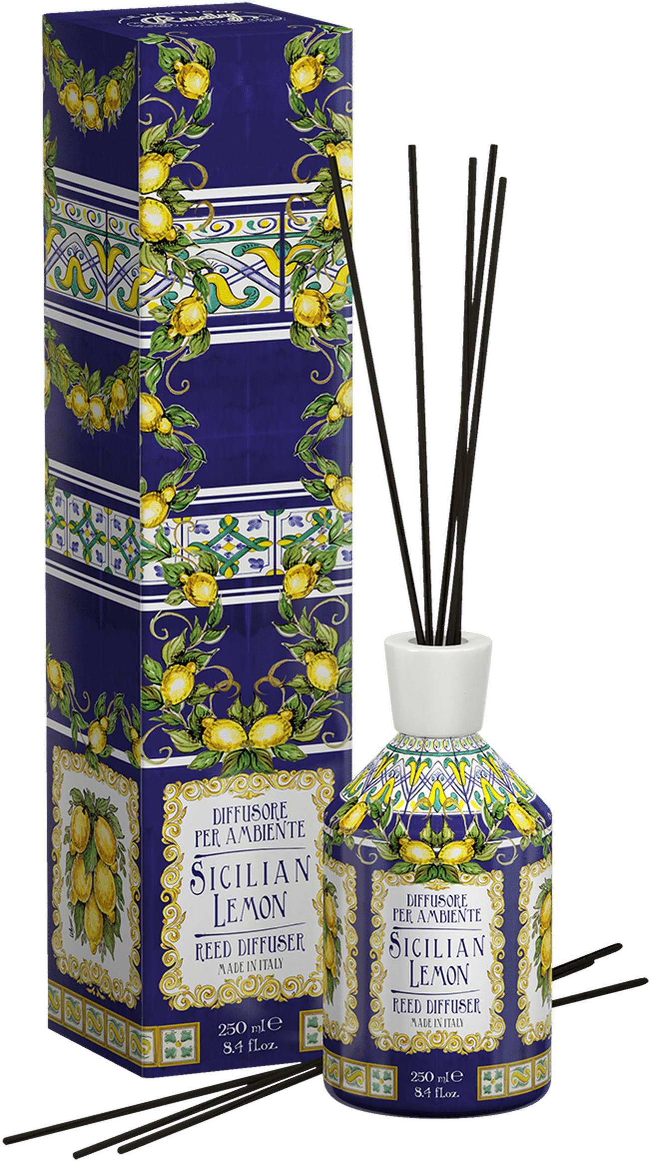 Room Fragrance With Sticks - Sicilian Lemon