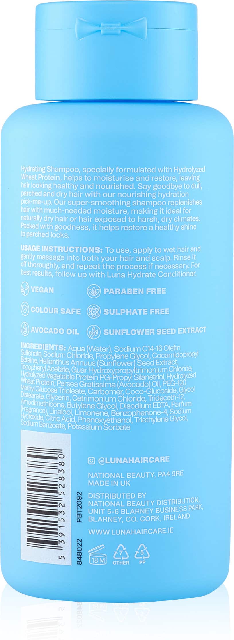 Luna Pro – Hydrate Shampoo Luna Pro – Hydrate Shampoo