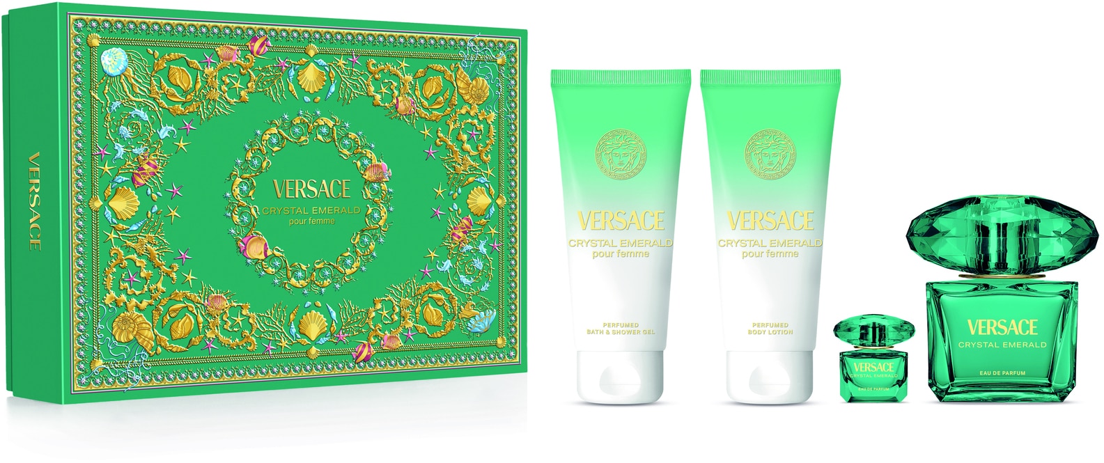 Versace Crystal Emerald Gift Set