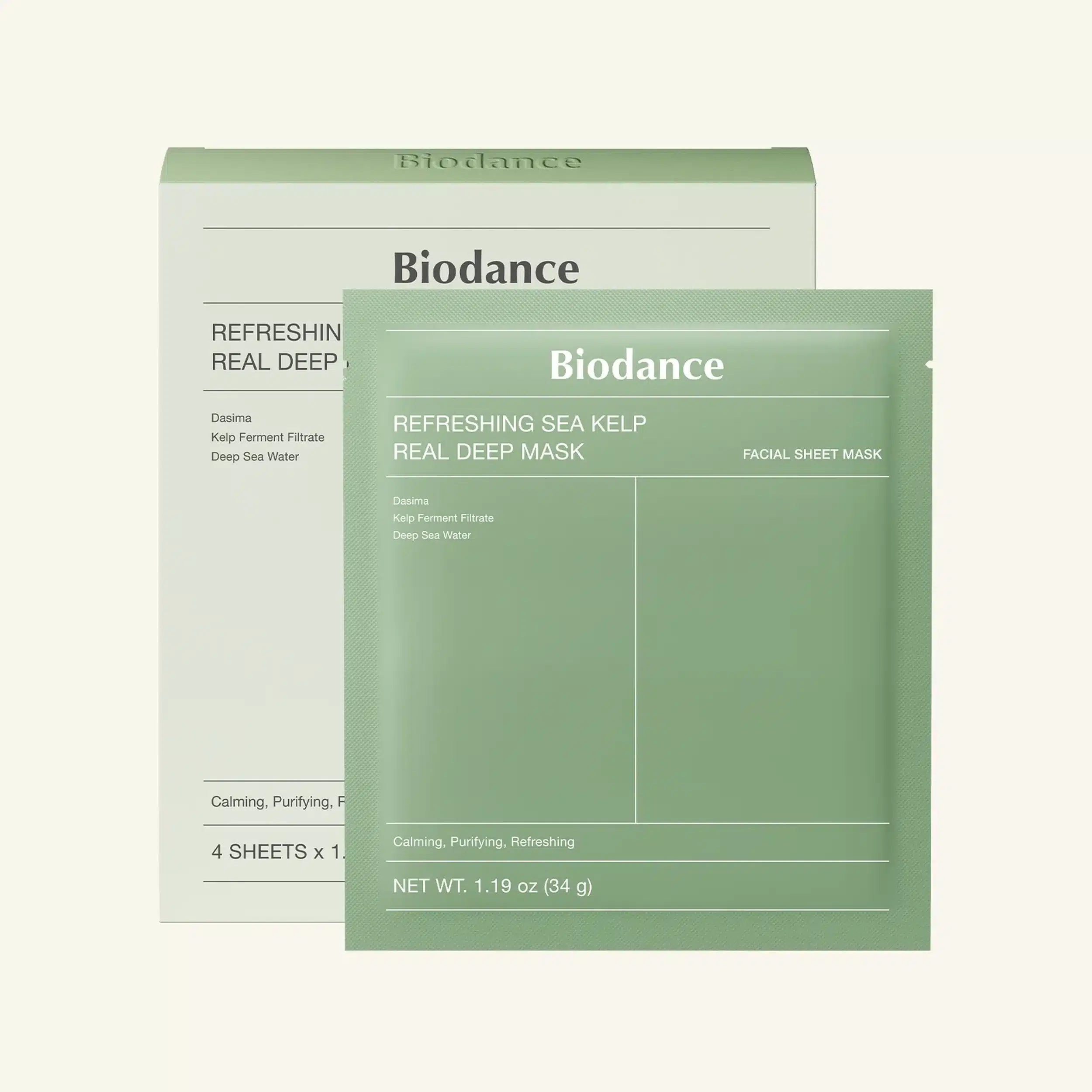 Biodance Refreshing Sea Kelp Real Deep Mask (x1 Sheet Mask)