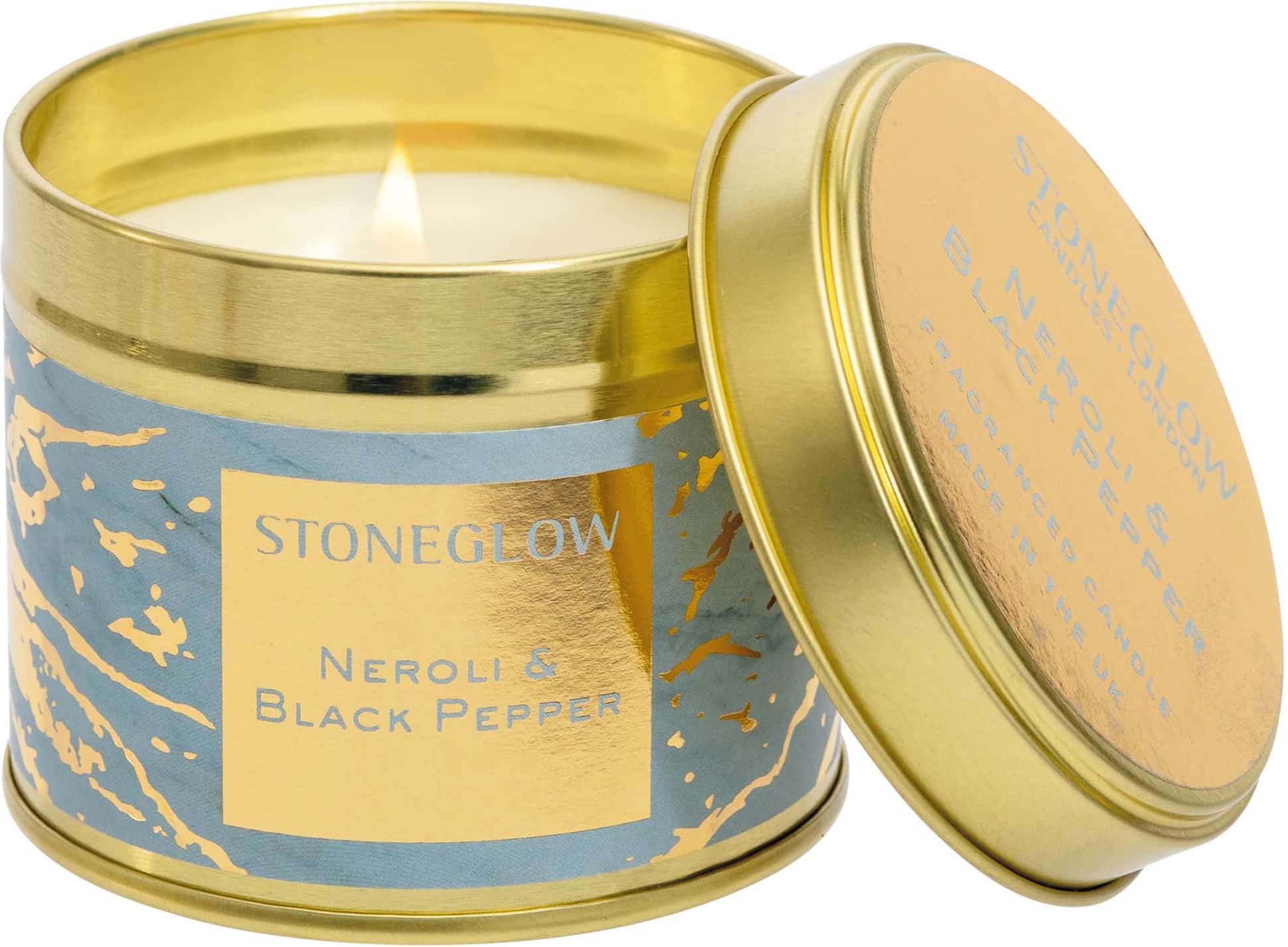 Stoneglow Luna - Neroli & Black Pepper Candle Tin