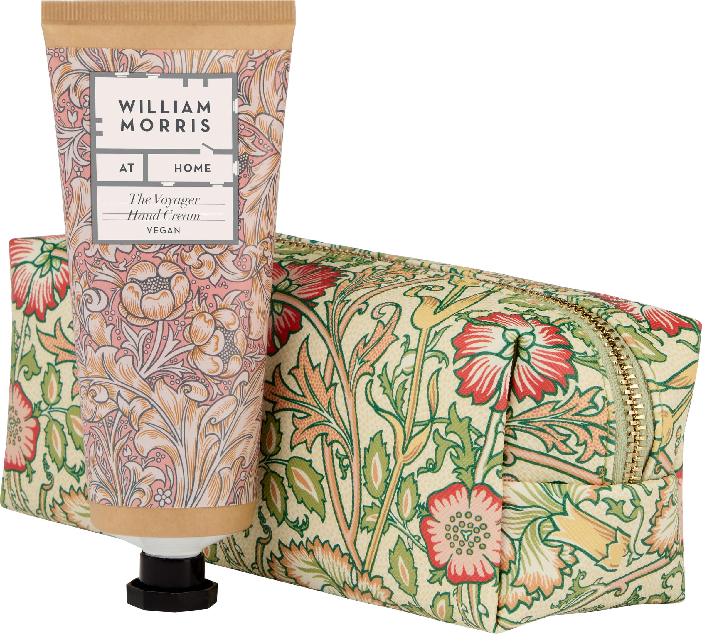 William Morris Home - The Voyager-Make Up Bag With Hand Cream