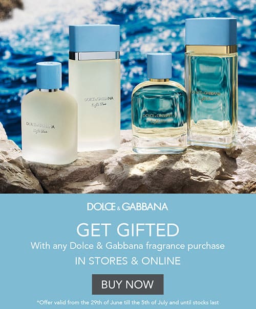 Dolce & Gabbana fragrance “Get Gifted” promotion with purchase offer - Franks Malta