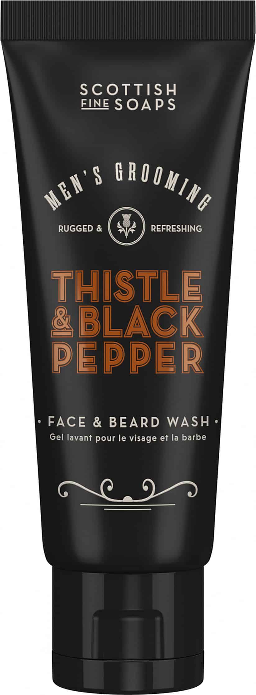 Scottish Fine Soaps Mg Thistle & Black Pepper Face & Beard Wash 75ML