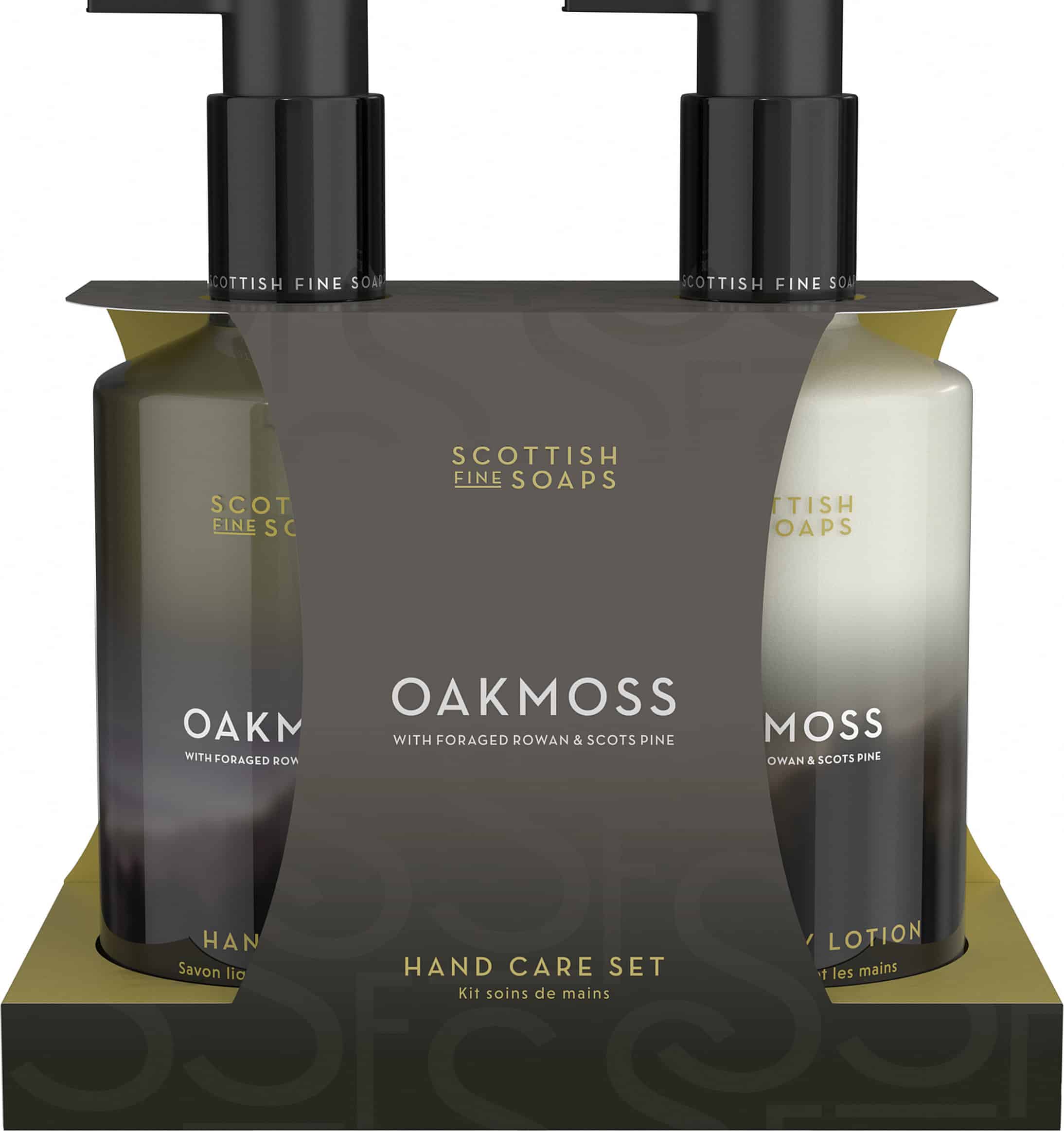 Scottish Fine Soaps Oakmoss Hand Care Set 2X300ML Pump Bottles