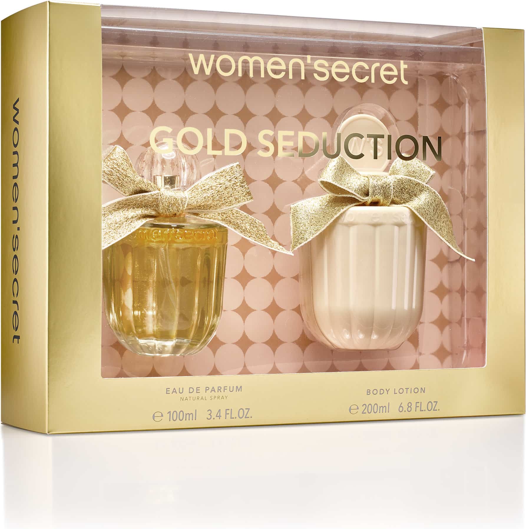 Gold Seduction perfume and lotion duo by Women’secret in a gift box - Franks Malta