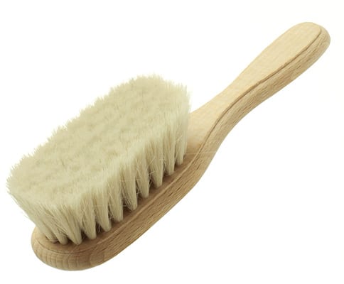 Hydrea London Baby Brush with Soft Goats Hair Bristles 100%