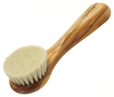 Hydrea London Olive Wood Facial Brush - Soft Goat Hair