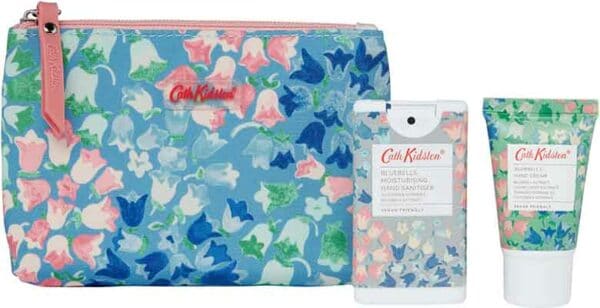 Cath Kidston  Bluebell – Cosmetic Pouch ( Hand Cream & Moisturising Anti Bacterial Hand Spray) Bath & Body