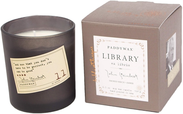 Gentlemen's Hardware Library Glass Candle - Steinbeck