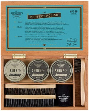 Gentlemen’s Hardware Shoe Shine Cigar Box Accessories