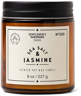 Gentlemen's Hardware Jar Candle Sea Salt & Jasmine