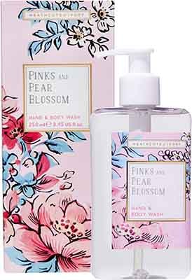 Heathcote & Ivory  Pinks & Pear Blossom Hand & Body Wash Bath & Body