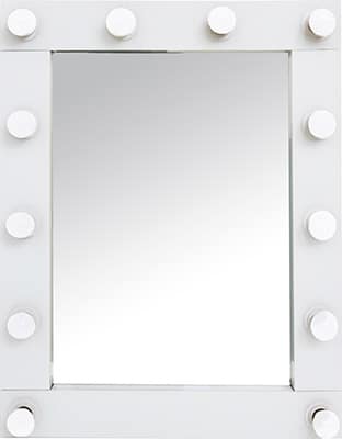 Hollywood White Mirror 62x80cm