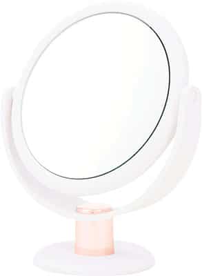 Danielle White And Rose Gold Stem Vanity Mirror X 10 Mag Accessories