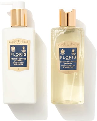 Floris Night Scented Jasmin Bath and Body Gift Set