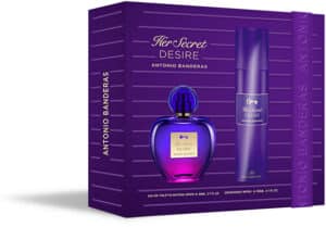 Antonio Banderas Her Secret Desire* Gift Pack Eau De Toilette 80ml Antonio Banderas
