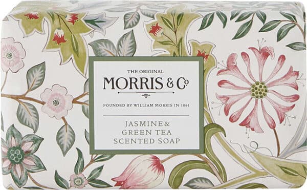 Morris & Co. Jasmine & Green Tea – Wrapped Scented Soap Bath & Body