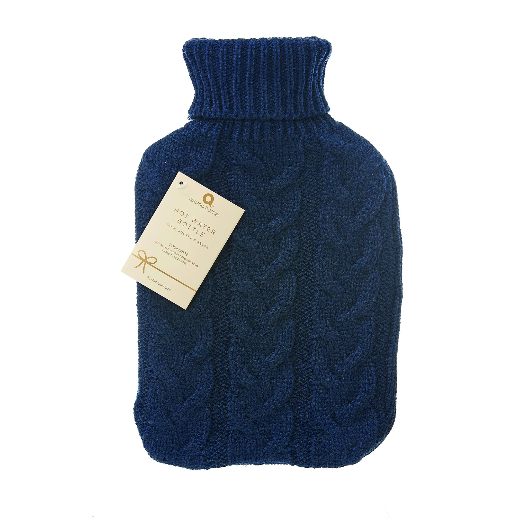 Danielle Hot Water Bottle Chunky Navy