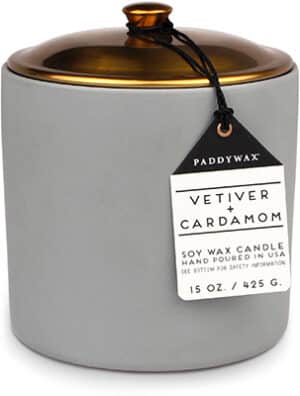 Gentlemens Hardware Paddy Wax Hygge 3 Wick Ceramic Candle Grey Accessories