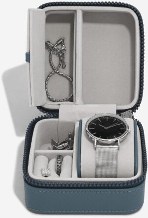Lcd Stackers Blue Canvas Watch / Jewellery Box Accessories