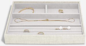 Lcd Stackers Linen/Oatmeal Two Tone Classic Lid Accessories
