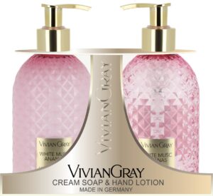 Viviane Gray Gemstone – White Musc & Ananas Set  Soap & Hand Lotion What's New