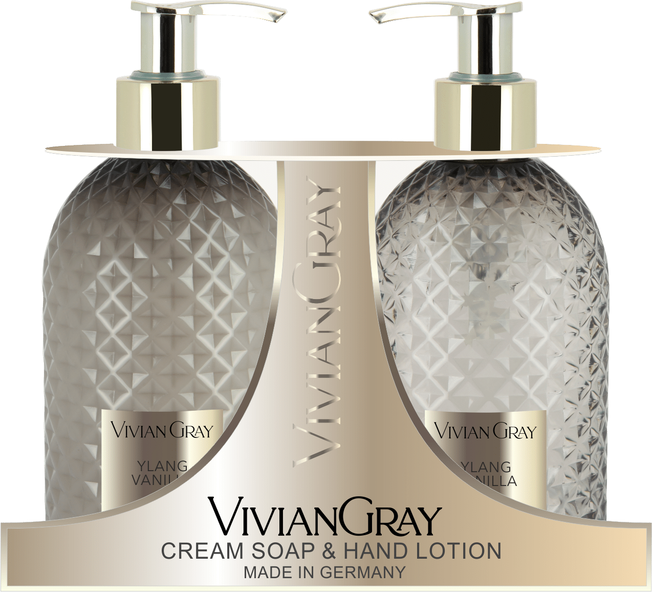 Viviane Gray Gemstone - Ylang & Vanilla Set Soap & Hand Lotion