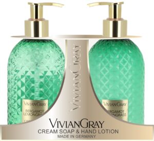 Viviane Gray Gemstone – Bergamont & Lemongrass Set Soap & Hand Lotion Bath & Body