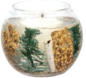 Stoneglow Seasonal Collection – Frosted Woods – Scented Candle – Gel Fishbowl Accessories
